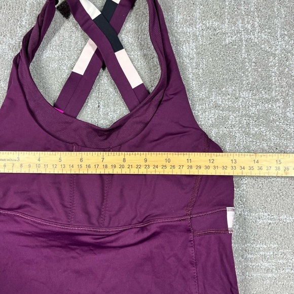 Lululemon Stuff Your Bra Running Tank Purple Cross Back Sports bra Size 6? - Picture 3 of 5